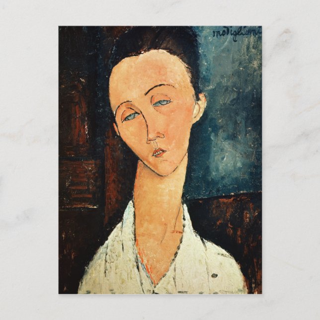 Carte Postale Portrait de Lunia Czechowska, 1918 (Devant)