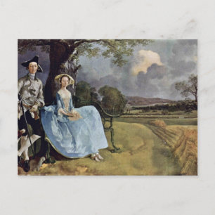 Carte Postale Portrait De M. Et Mme Andrews Par Thomas Gainsbo