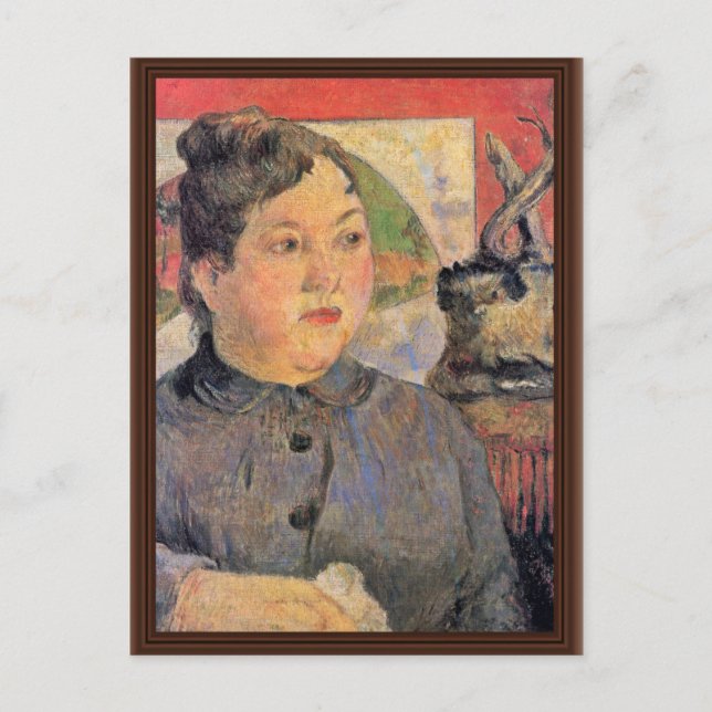 Carte Postale Portrait De Madame Alexandre Kohler Par Gauguin (Devant)
