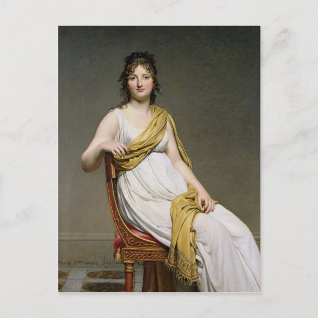 Carte Postale Portrait de Madame Raymond de Verninac 1798-99 (Devant)