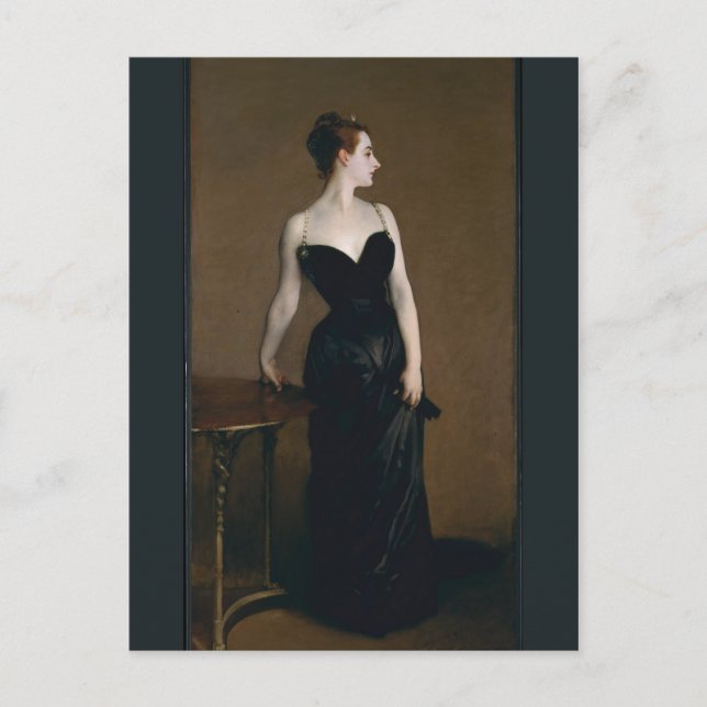 Carte Postale Portrait de Madame X de John Singer Sargent (Devant)