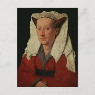 Carte Postale Portrait de Margaret van Eyck, 1439
