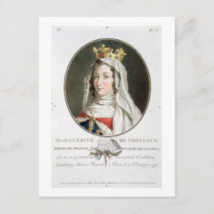 Carte Postale Portrait de Marguerite de Provence (1219-95), 1787