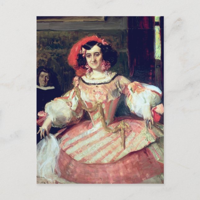 Carte Postale Portrait de Maria Guerrero (Devant)