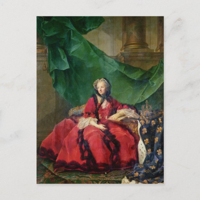 Carte Postale Portrait de Maria Leszczynska en robe quotidienne (Devant)