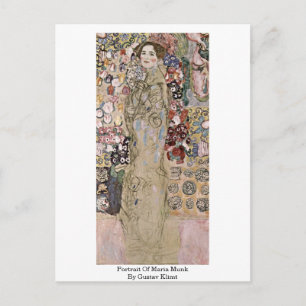 Carte Postale Portrait De Maria Munk Par Gustav Klimt