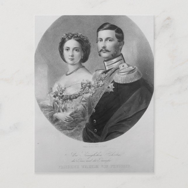 Carte Postale Portrait de mariage de Leurs Altesses Royales (Devant)