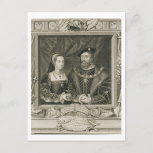 Carte Postale Portrait de Marie (1496-1533) Reine de France, et