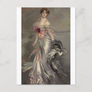 Carte Postale Portrait de Martha Regnier par Giovanni Boldini