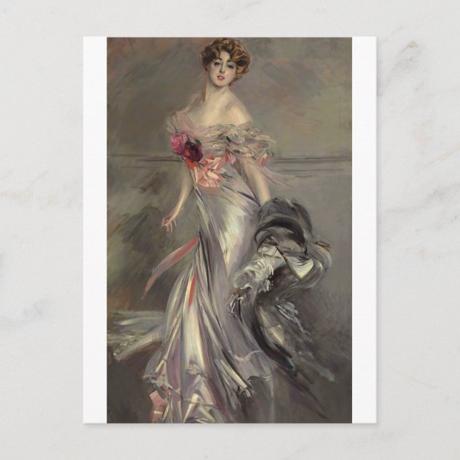 Carte Postale Portrait de Martha Regnier par Giovanni Boldini (Devant)