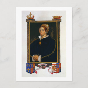 Carte Postale Portrait de Mary Tudor, de 'Mémoires de la Cour