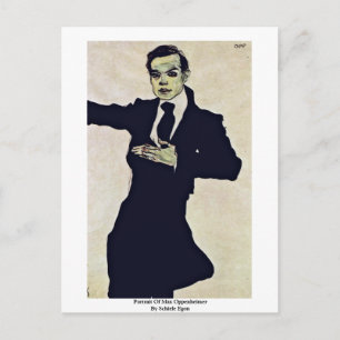 Carte Postale Portrait De Max Oppenheimer Par Schiele Egon