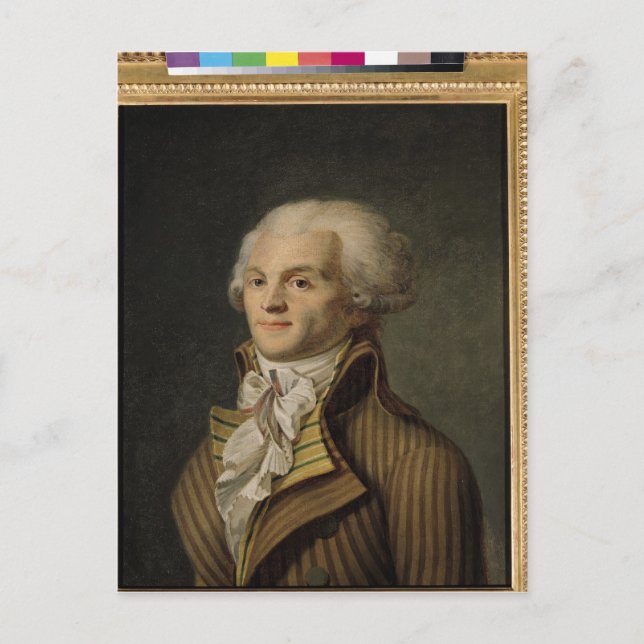 Carte Postale Portrait de Maximilien de Robespierre (Devant)