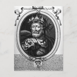 Carte Postale Portrait de Merovech Roi des Francs Saliennes