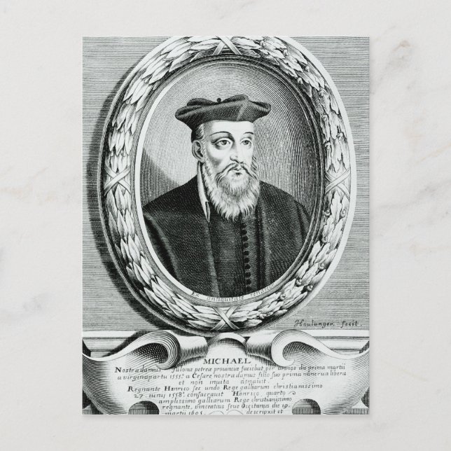 Carte Postale Portrait de Michel de Nostredame (Devant)