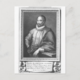 Carte Postale Portrait de Miguel de Cervantes Saavedra