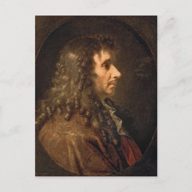 Carte Postale Portrait de Molière  1660 (Devant)