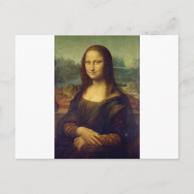 Carte Postale Portrait de Mona Lisa del Giocondo par Léonard da (Devant)