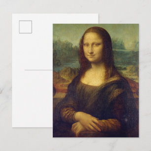 Carte Postale Portrait de Mona Lisa par Léonard de Vinci