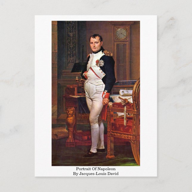 Carte Postale Portrait De Napoléon Par Jacques-Louis David (Devant)