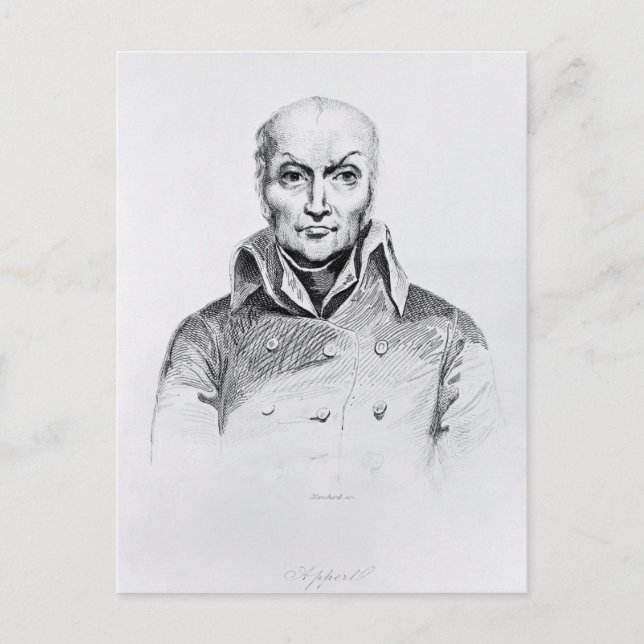 Carte Postale Portrait de Nicolas Appert (Devant)