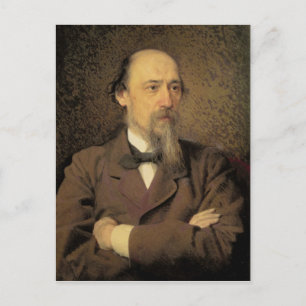 Carte Postale Portrait de Nikolaï Alekseyevitch Nekrasov, 1877