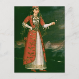 Carte Postale Portrait de Nino Eristavi, Iranien, 1829