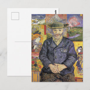 Carte Postale Portrait de Père Tanguy par Van Gogh Post-Impressi