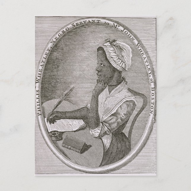 Carte Postale Portrait de Phillis Wheatley (Devant)