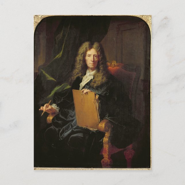 Carte Postale Portrait de Pierre Mignard c.1690 (Devant)