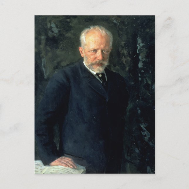 Carte Postale Portrait de Piotr Ilyich Tchaikovsky (Devant)
