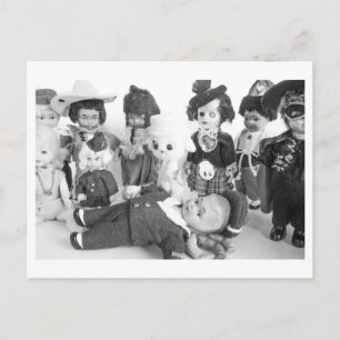 Carte Postale Portrait de poupée - Amis