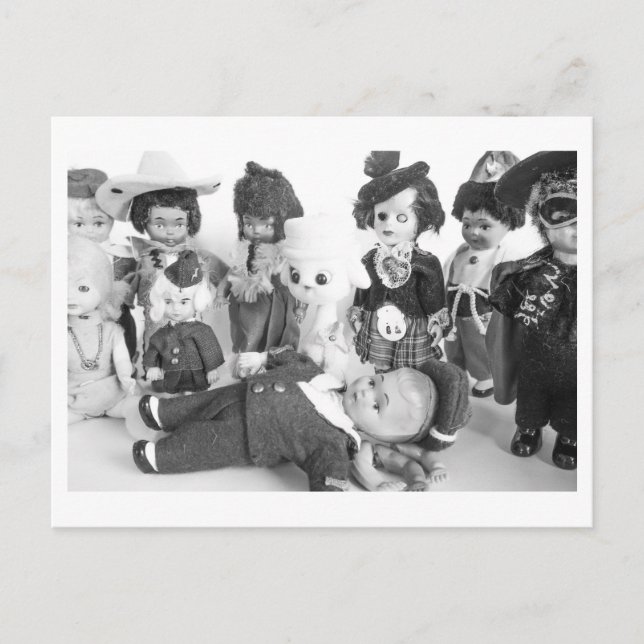 Carte Postale Portrait de poupée - Amis (Devant)