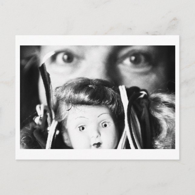 Carte Postale Portrait de poupée - Maman poupée avec poupée (Devant)