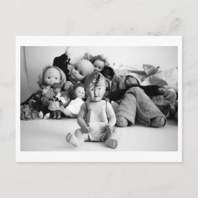Carte Postale Portrait de poupée - Poupée à l'esprit ouvert (Devant)