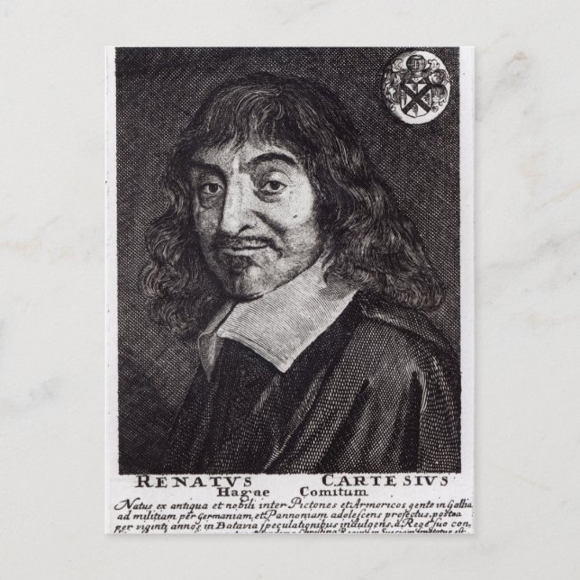 Carte Postale Portrait de René Descartes (Devant)