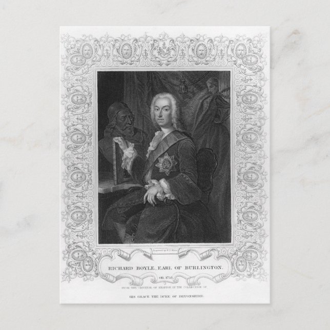 Carte Postale Portrait de Richard Boyle, comte de Burlington (Devant)