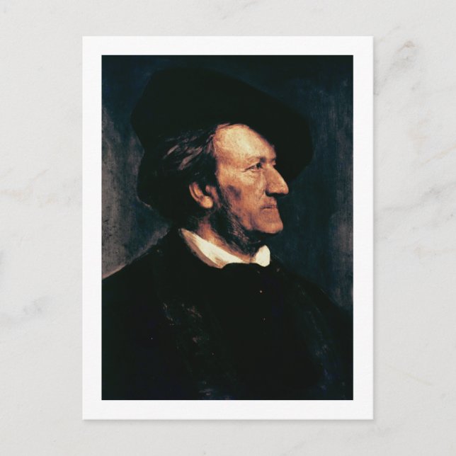 Carte Postale Portrait de Richard Wagner (Devant)