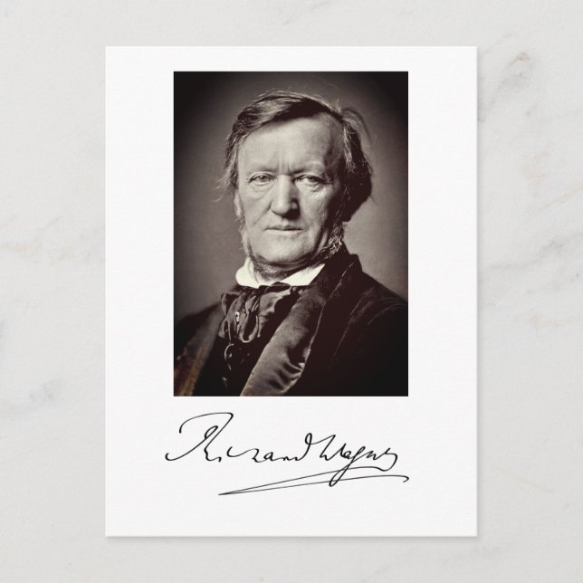 Carte Postale Portrait de Richard Wagner (Devant)