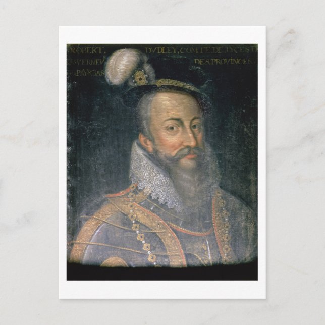 Carte Postale Portrait de Robert Dudley (1532-1588) comte de lic (Devant)