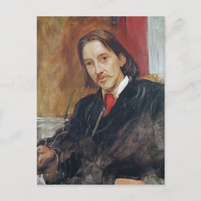 Carte Postale Portrait de Robert Louis Stevenson 1886 (Devant)