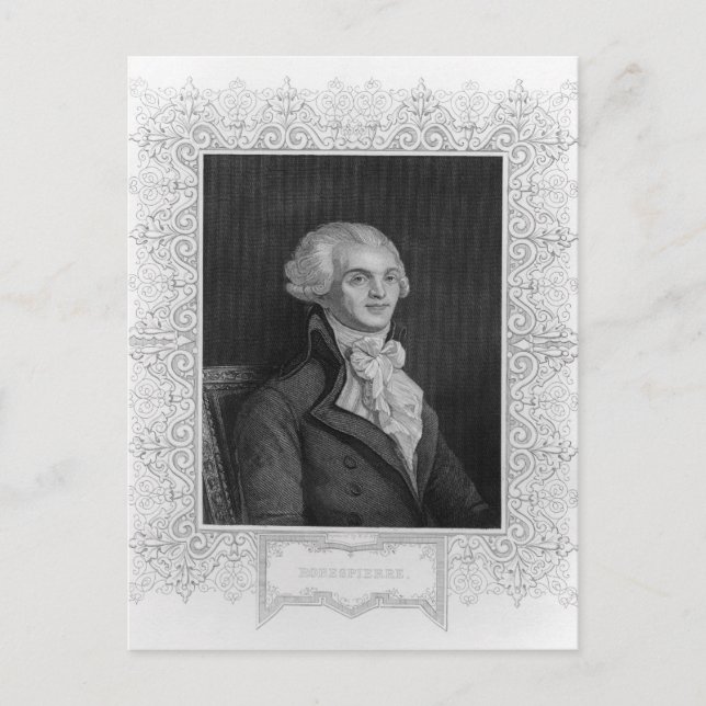Carte Postale Portrait de Robespierre (Devant)