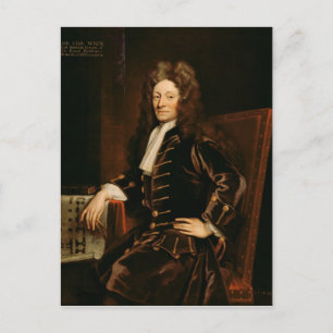 Carte Postale Portrait de Sir Christopher Wren 1711