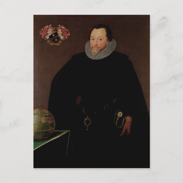 Carte Postale Portrait de Sir Francis Drake 1591 (Devant)