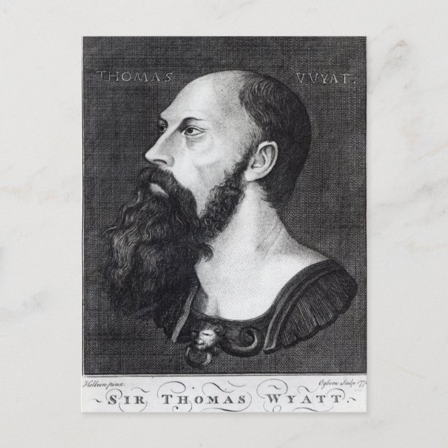 Carte Postale Portrait de Sir Thomas Wyatt (Devant)