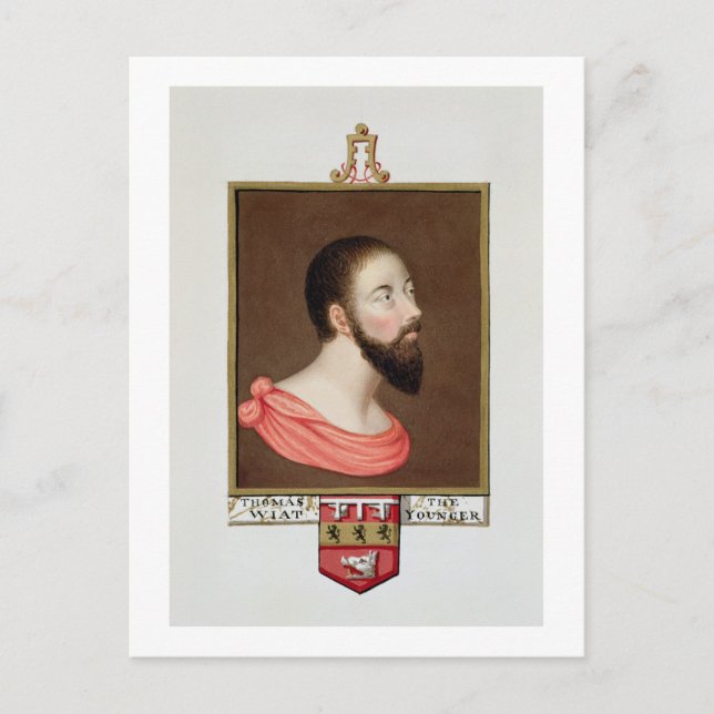Carte Postale Portrait de sir Thomas Wyatt the Younger (c.1521-5 (Devant)