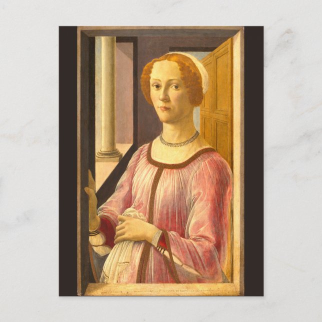Carte Postale Portrait de Smeralda Bandinelli par Botticelli (Devant)