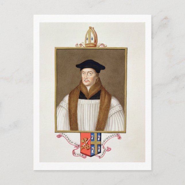 Carte Postale Portrait de Stephen Gardiner (c.1483-1555) Evêque (Devant)