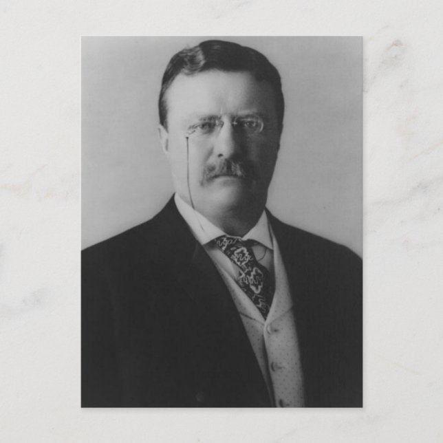 Carte Postale Portrait de Theodore Roosevelt (Devant)