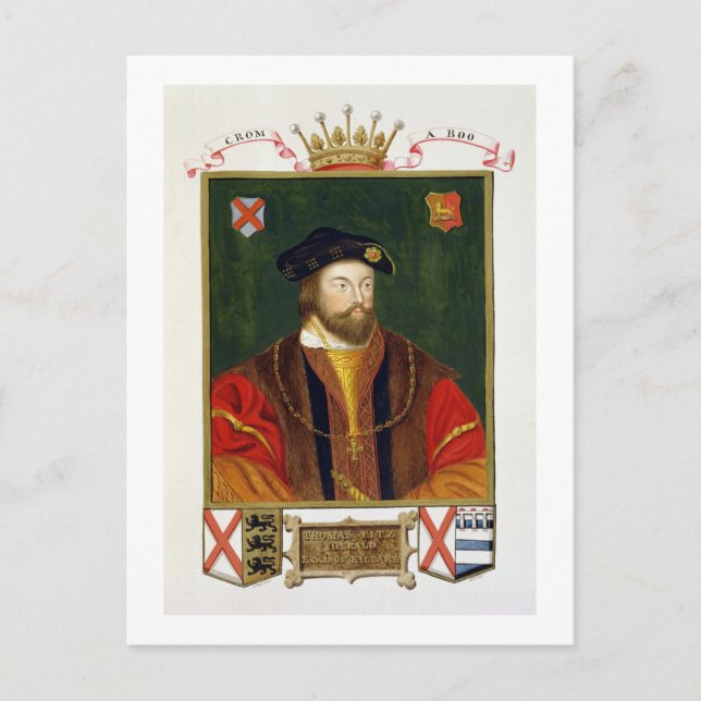Carte Postale Portrait de Thomas Fitzgerald (1513-37) Lord Offal (Devant)